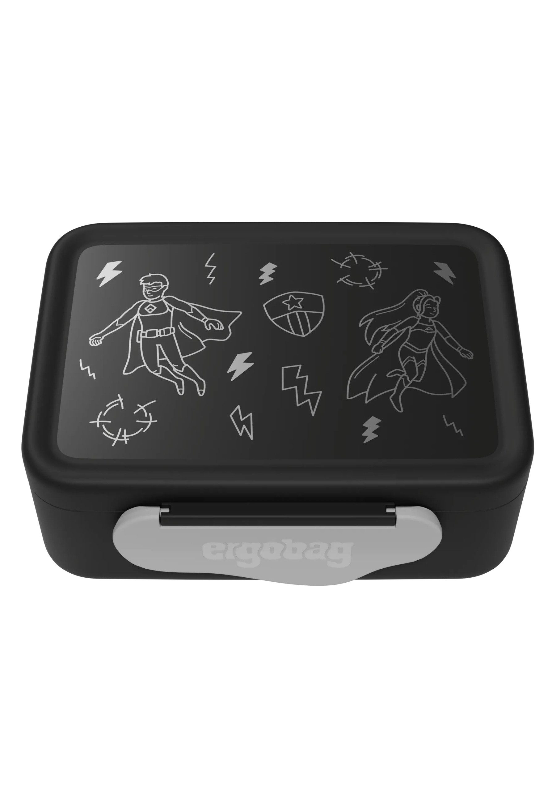 ergobag Lunchbox Brotdose, Tritan, (Brotdose, 1-tlg., Brotdose), Inkl. Trennfach für Obst und Gemüse