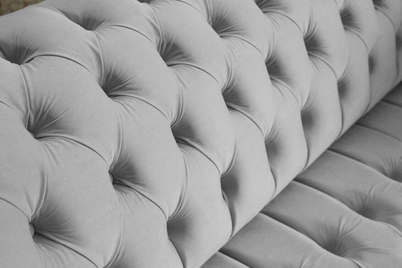 Sitz Rückenlehne 3er, Möbel Polster Textil Die Chesterfield-Sofa Knöpfen. JVmoebel Design Moderne Sofa Dreisitzer mit Couch