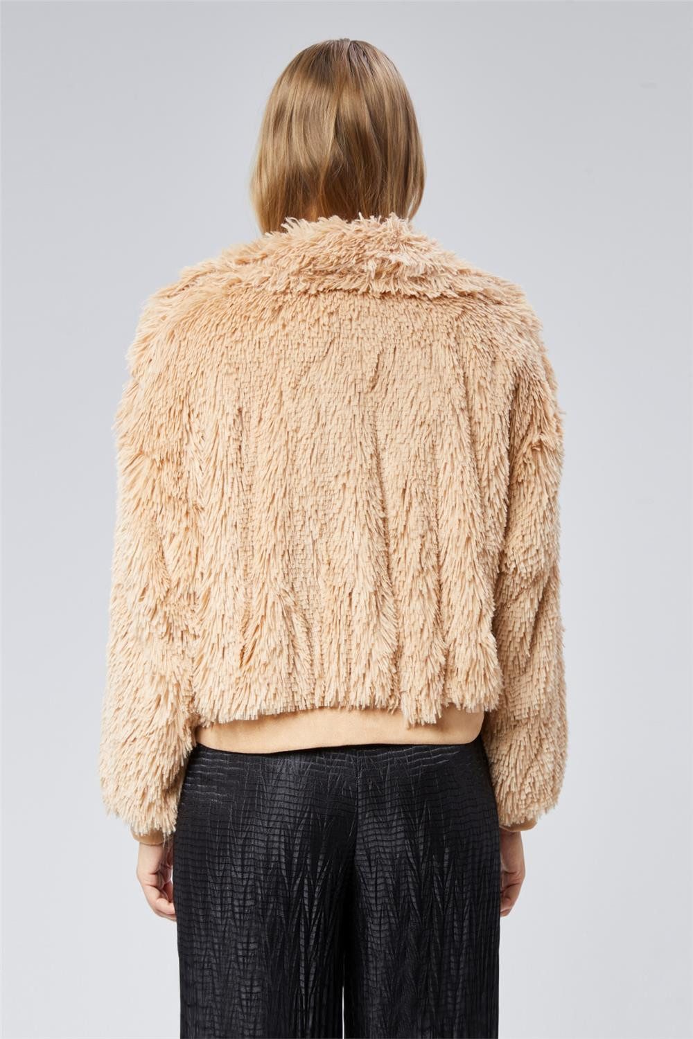 HomeStore Strickjacke Plüschmantel