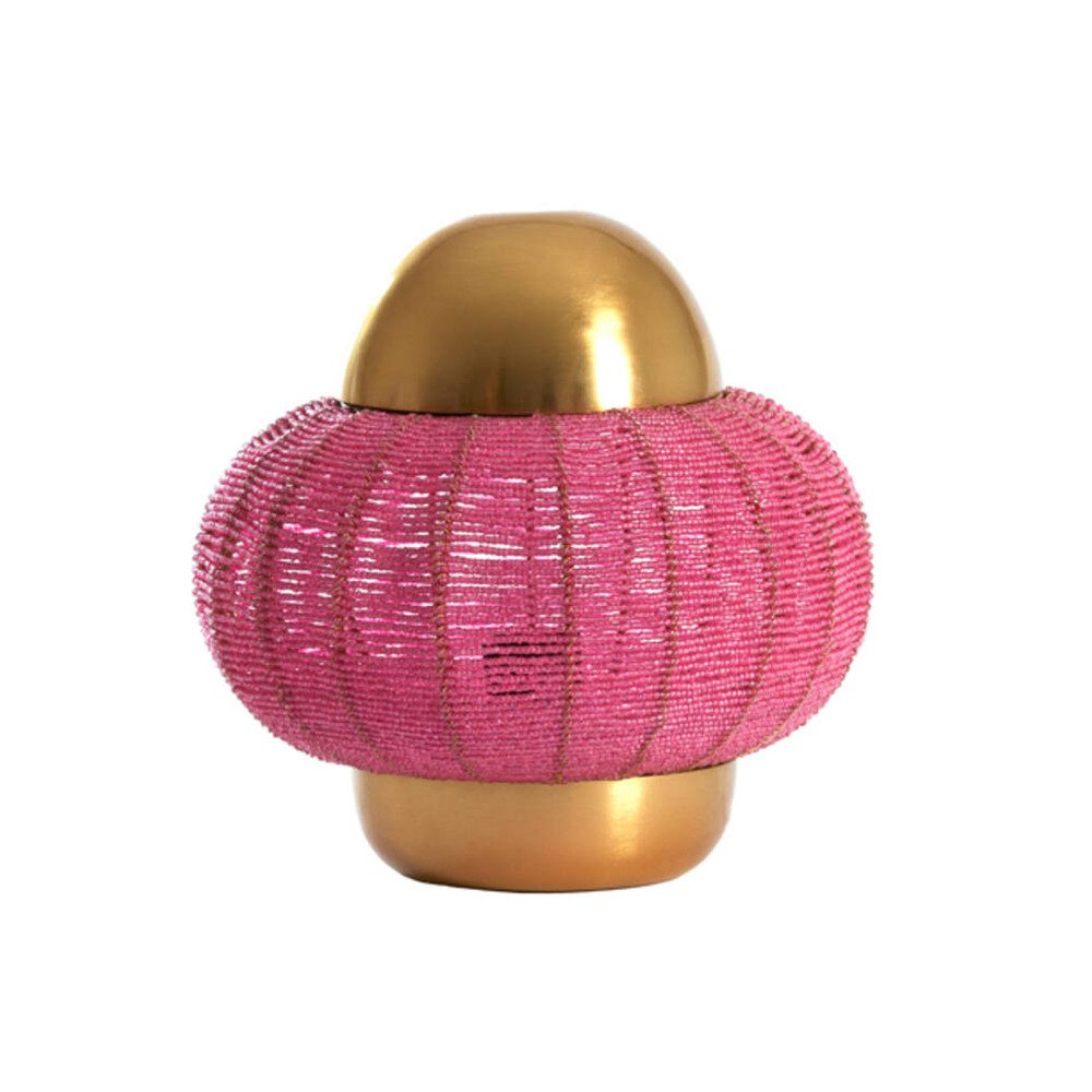 Light & Living Tischleuchte Tischleuchte CETARA Light & Living Ø25x26 cm Lampe Rosa Perlen-Bronze, E27