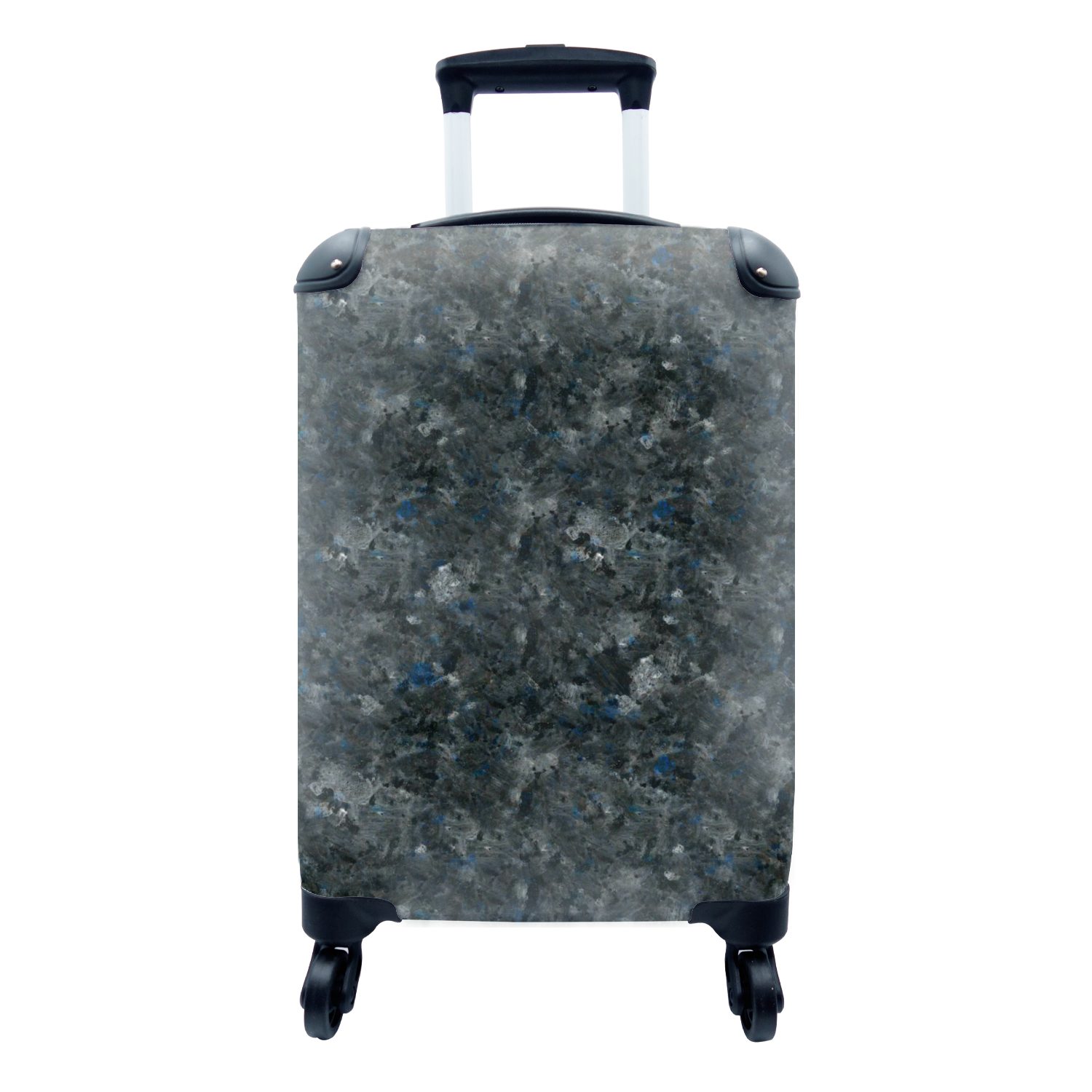 Reisekoffer 4 Handgepäck Trolley, Reisetasche - für - MuchoWow Marmor Rollen, Ferien, mit Granit rollen, Handgepäckkoffer Muster,
