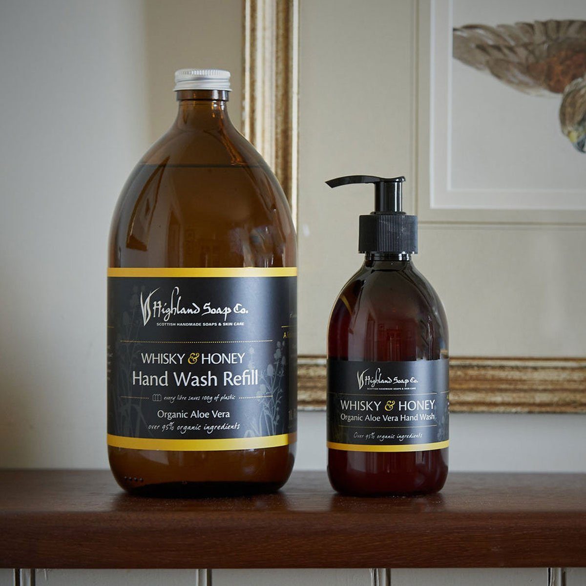 Honey; Soaps Highland Co. 95% 300 Handseife Bio-Zutaten, Handgefertigt, Tierversuchsfrei & ml, Whisky