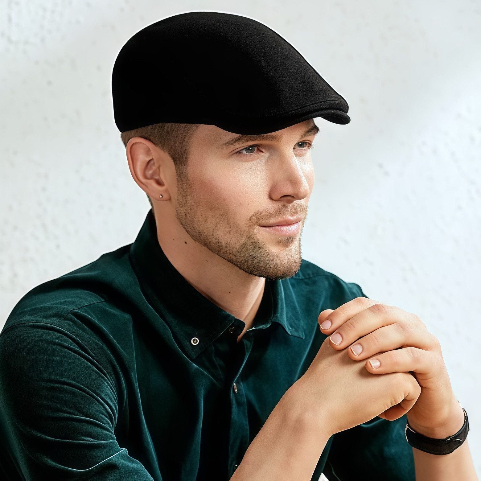 FOUORTUNATE-BEE Baskenmütze Herren-Baskenmütze für Kopfumfang 56–58 cm Klas günstig online kaufen