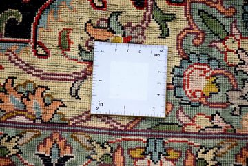 Seidenteppich Kashan 21, Kayoom, rechteckig, Höhe: 10 mm, Einzelstück mit Zertifikat, Wohnzimmer