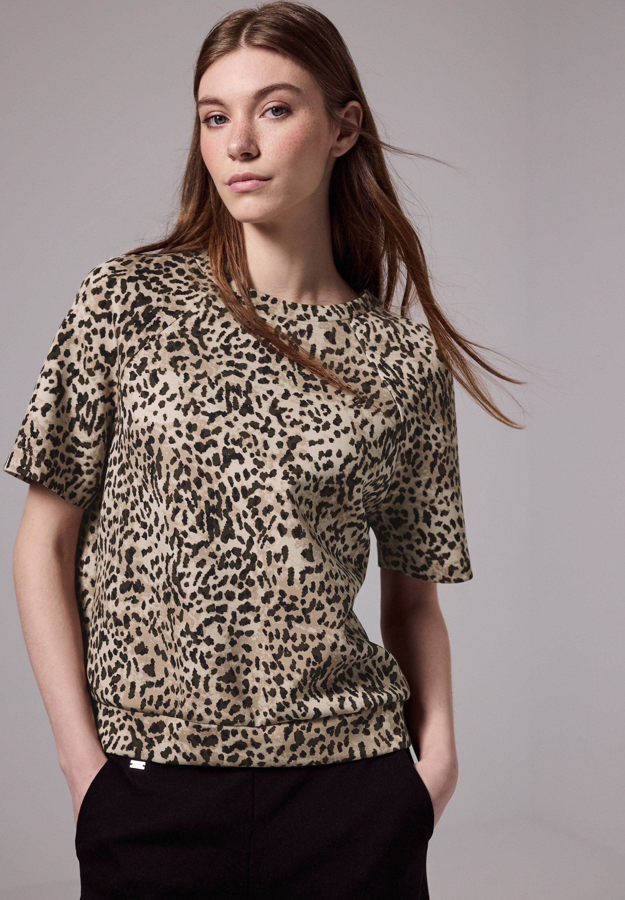STREET ONE STUDIO T-Shirt im angesagten Leo-Look