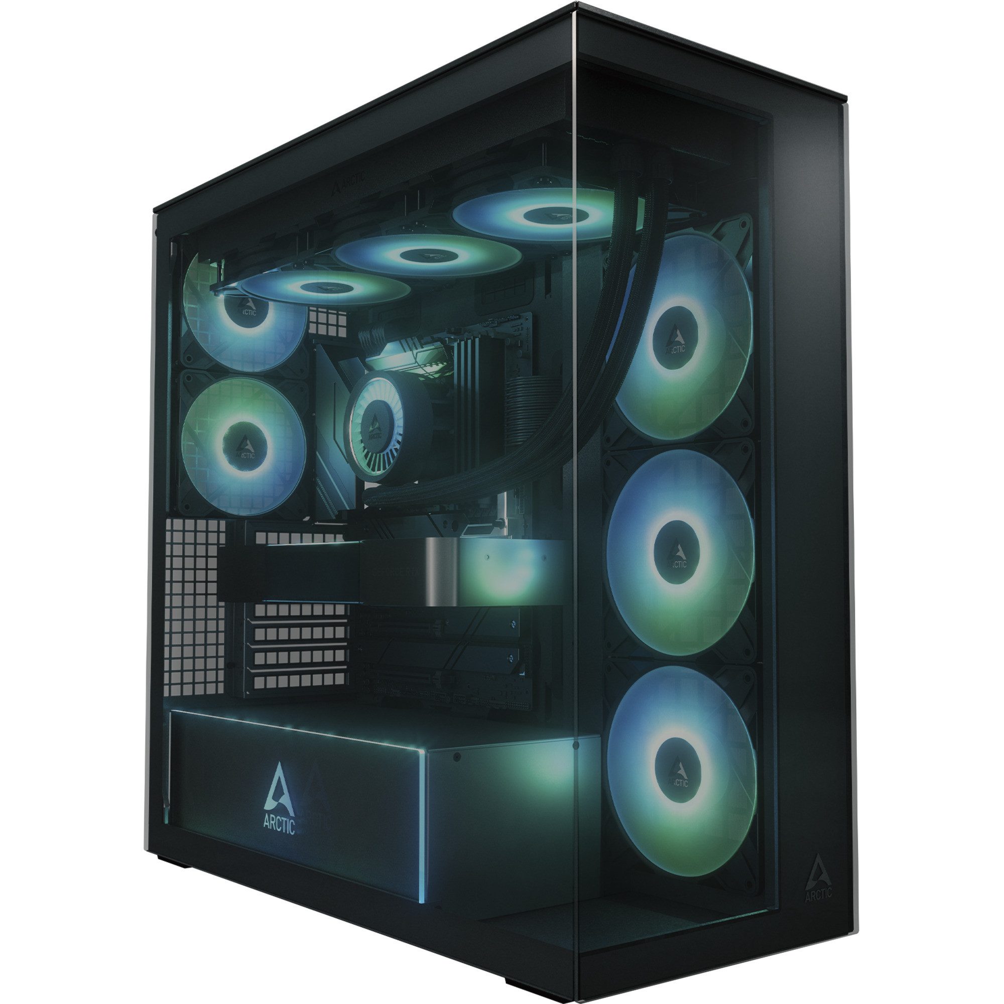 Arctic PC-Gehäuse ARCTIC Xtender, Tower-Gehäuse, (Tempered Glass x
