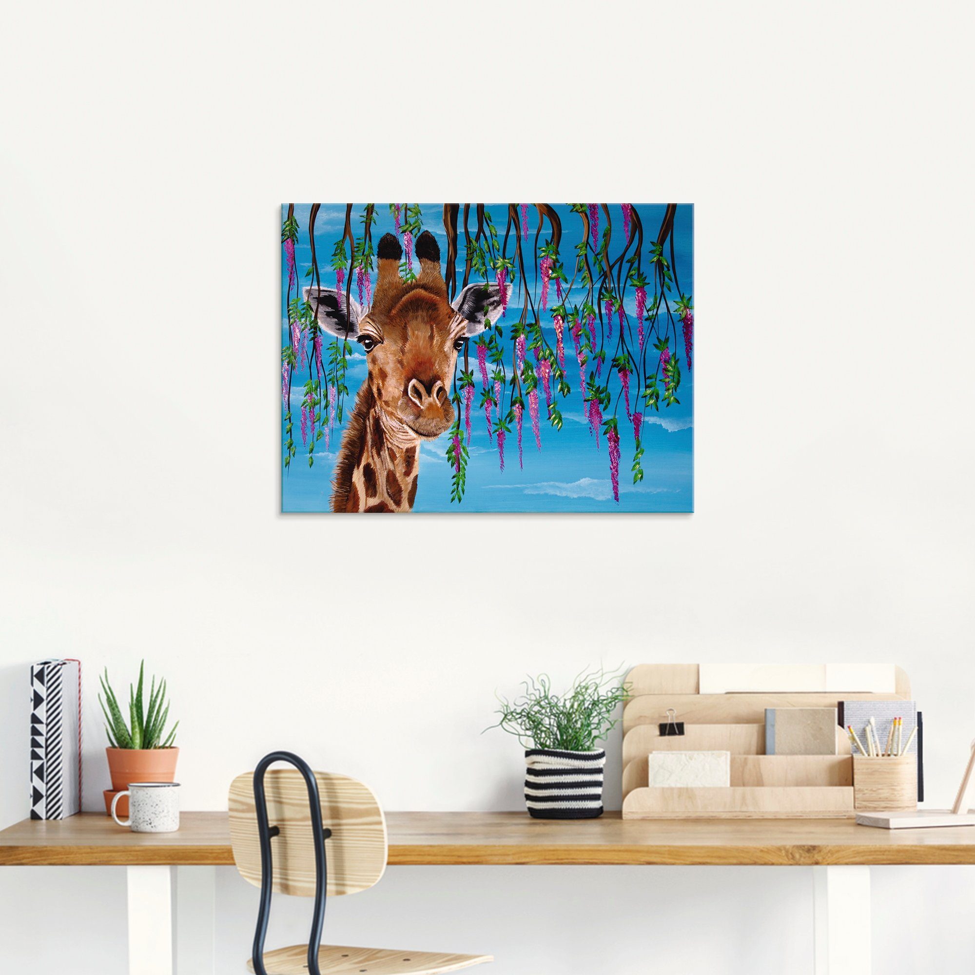 Artland Glasbild »Giraffe«, Wildtiere (1 Stück)-HomeTrends