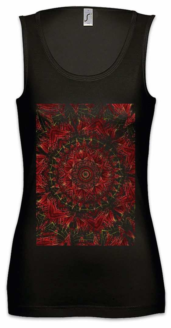 Tanktop Kaleidoscope Square III Ärmelloses Damen T-Shirt Crystal Kaleidoskop