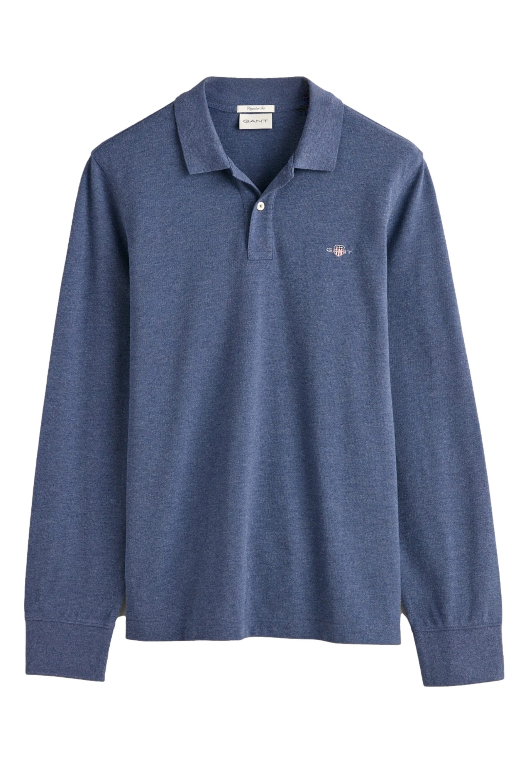 Poloshirt Poloshirt REG SHIELD Langarmshirt mit Polokragen