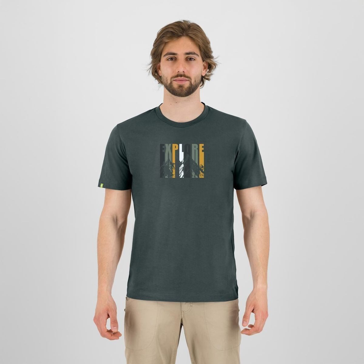 Karpos Kurzarmshirt Explore T-shirt Vielseitiges T-Shirt aus 100% Bio-Baumwolle für Outdoor-Enthusiasten