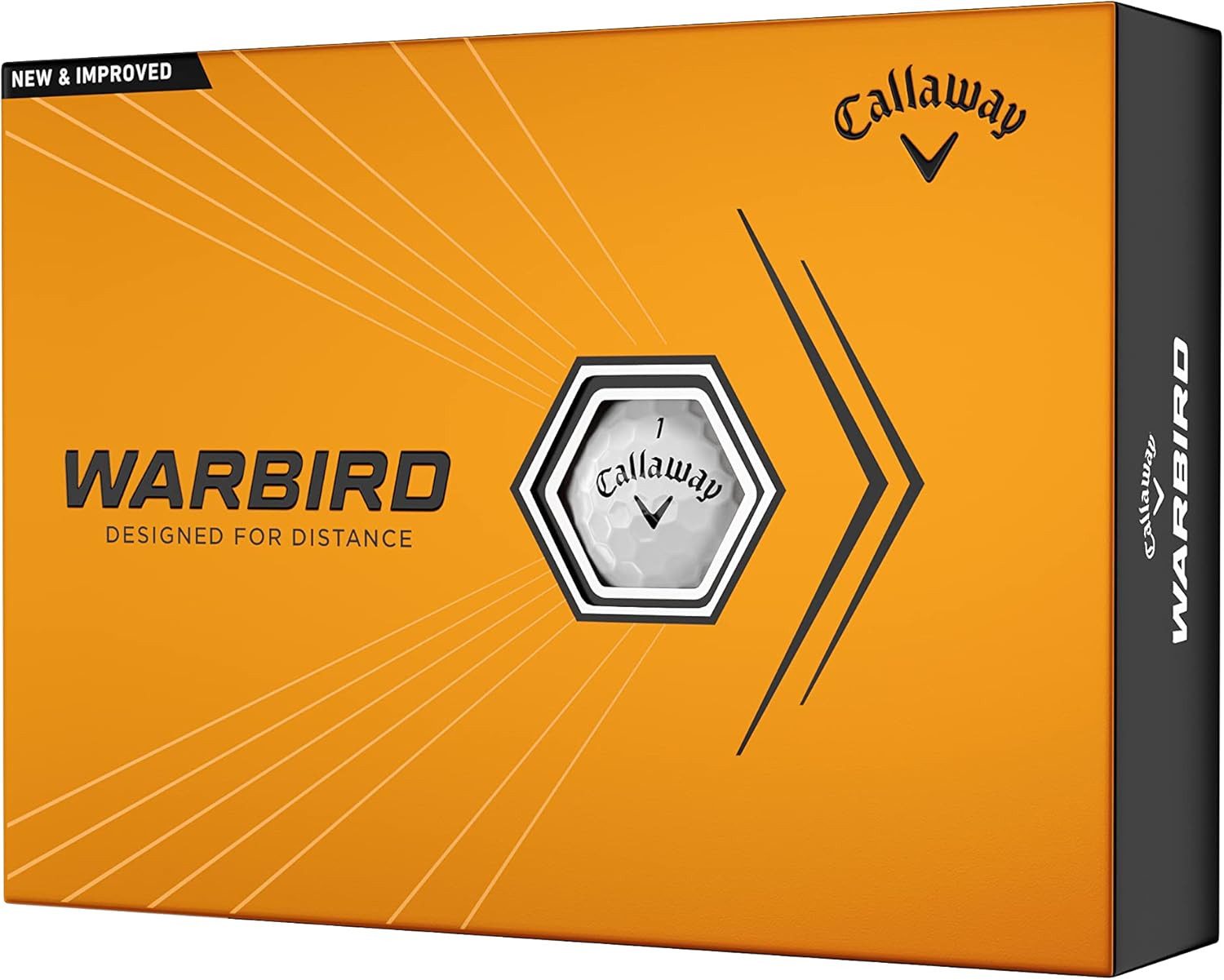 Callaway Golfball Callaway Warbird Golfball (1 Dutzend) 12 Stück Einheitsgröße, Hoher Launch & langer Carry