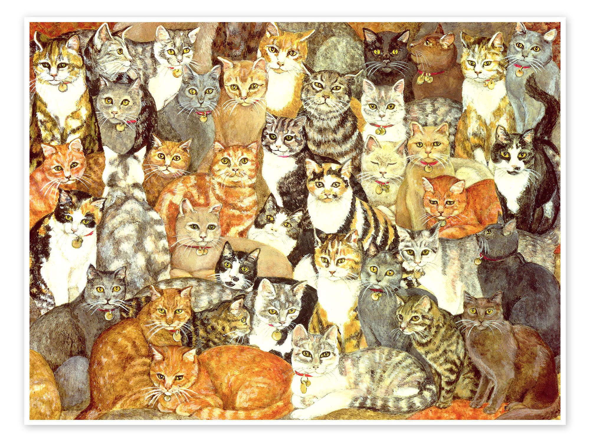 Wandbild Katzen