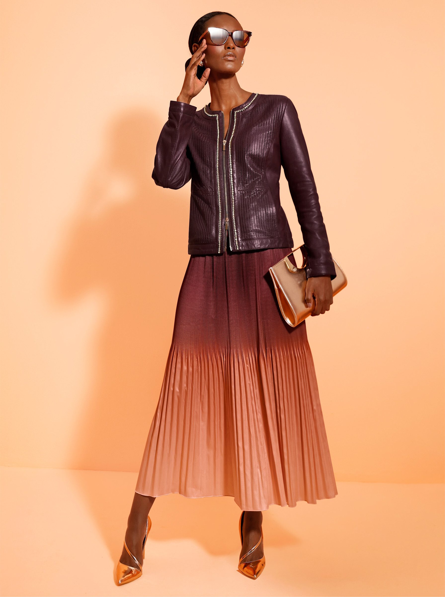 creation L A-Linien-Rock Plisseerock .