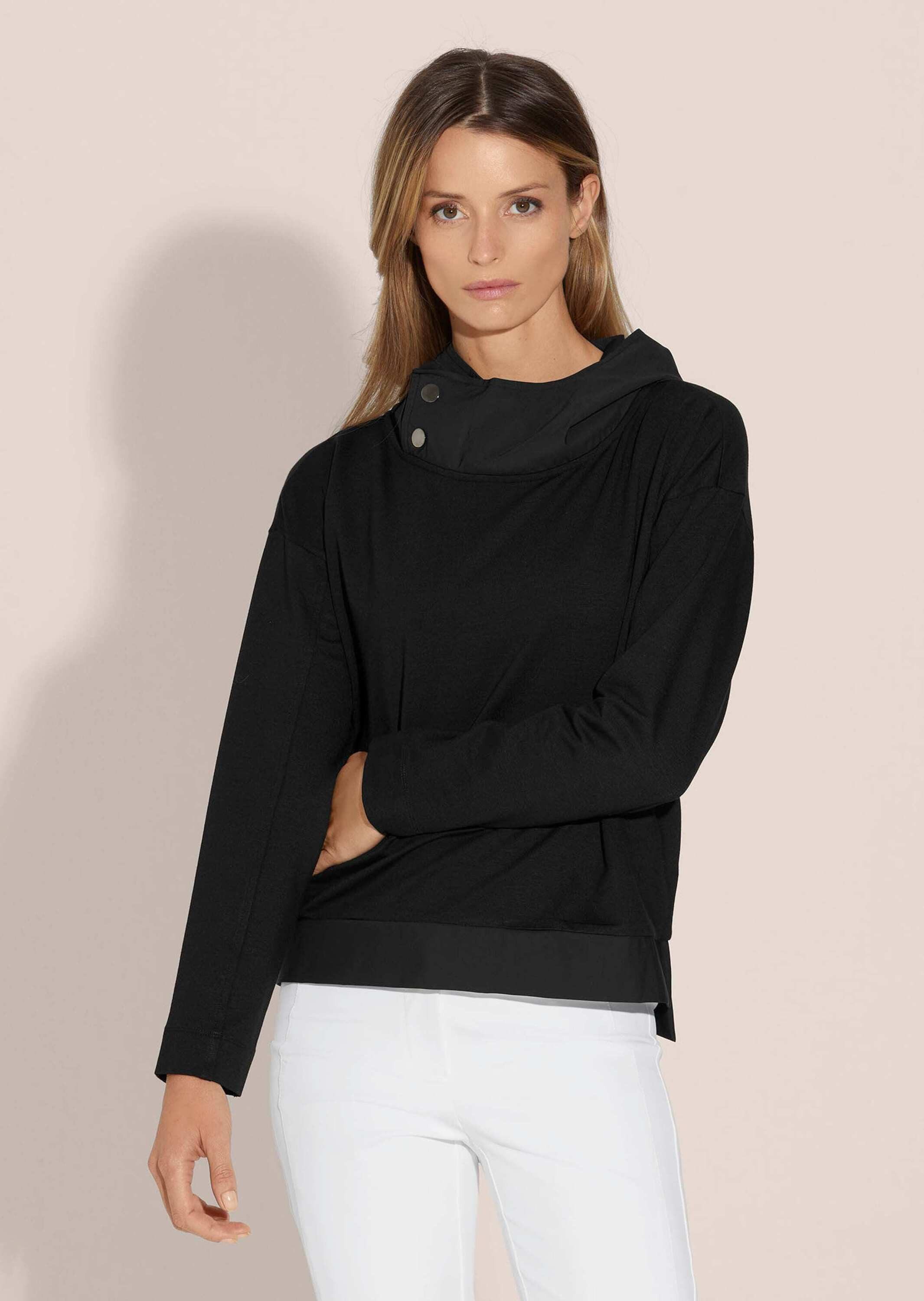 Langarmshirt Sweatshirt mit Kapuze