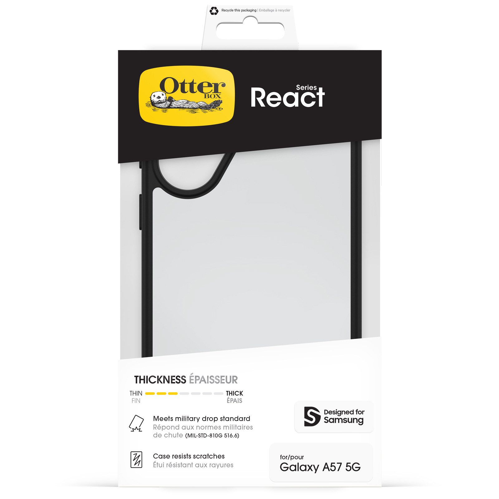 Otterbox Handyhülle React Series für Samsung Galaxy A57 5G, Backcover, Schutzhülle, Handyschutzhülle, Case, Schutzcase, stoßfest – Bild 5 von 5