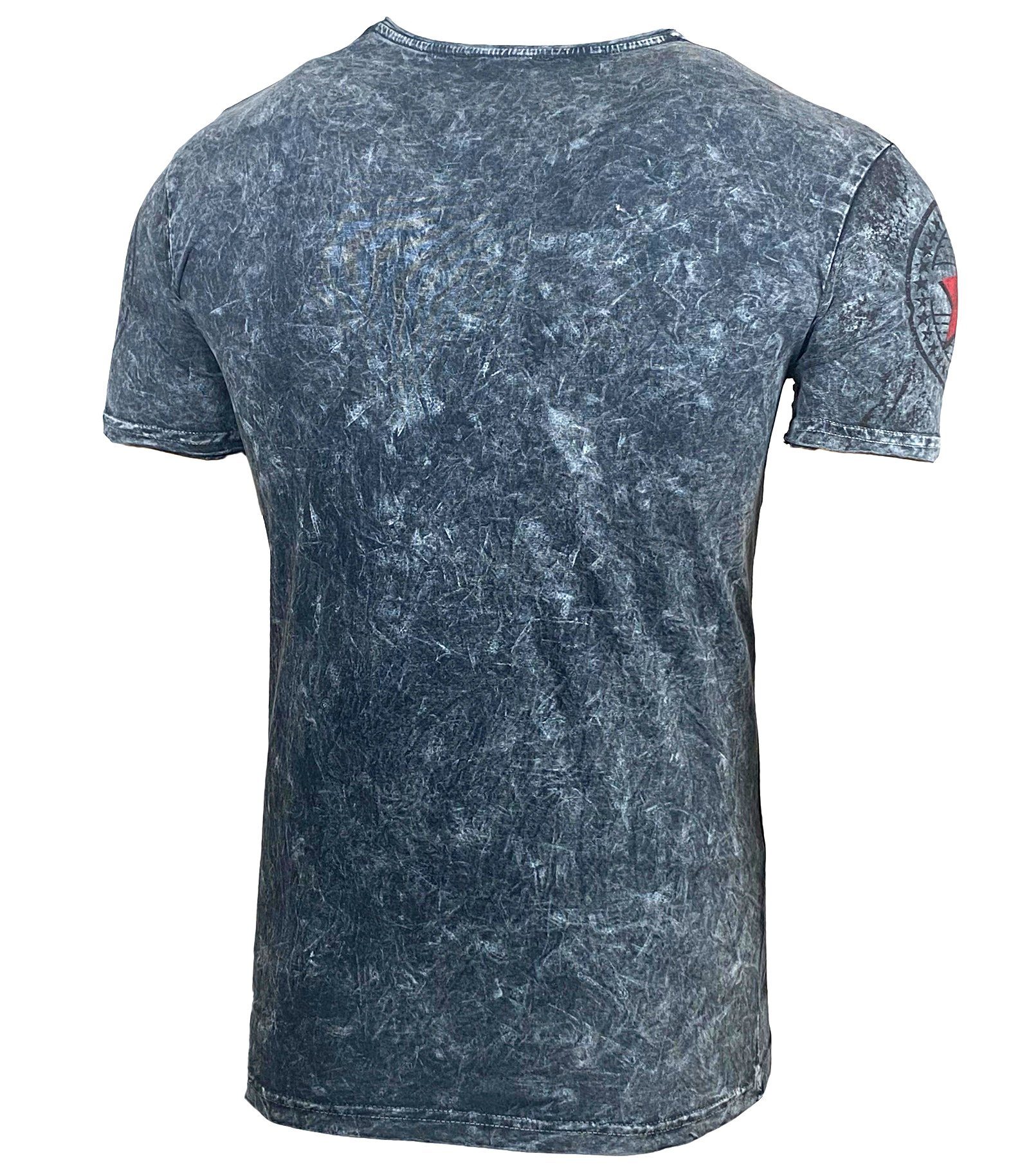 Baxboy T-Shirt Baxboy Batik style Herren T-Shirt mit Front Logo Print B-102