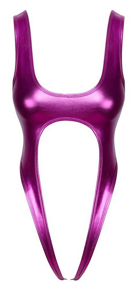 Cottelli Collection Body Minimalistischer und po-freier Body in Metall-Pink (1-tlg) Elastisch & weich für hohen Tragekomfort