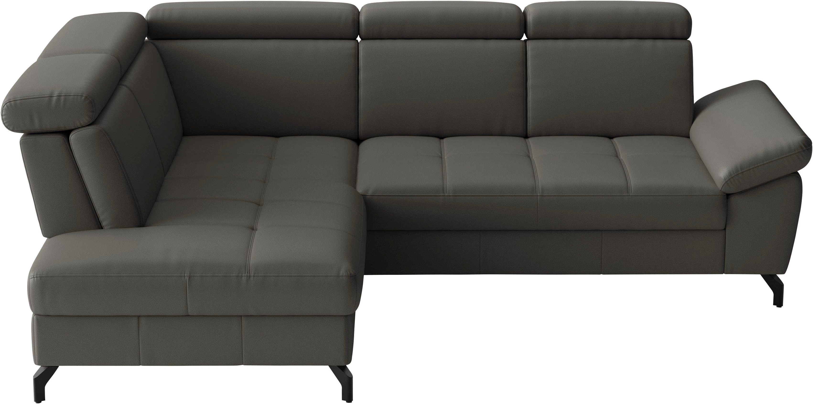 Ecksofa Vanity L-Form, B: 254 cm, Leder