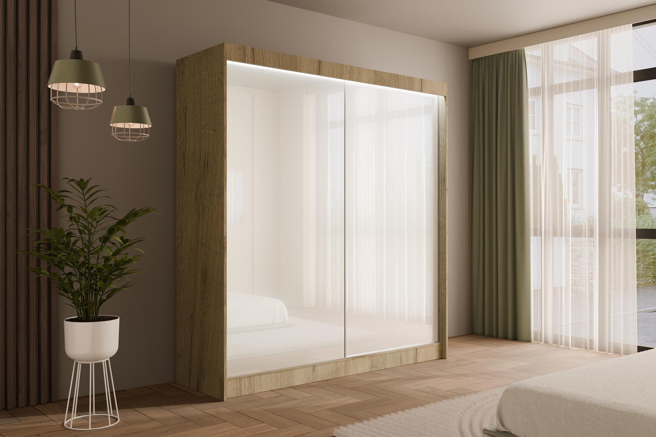 ALTDECOR Schiebetürenschrank PEKA (Kleiderschrank Garderobenschrank mit günstig online kaufen