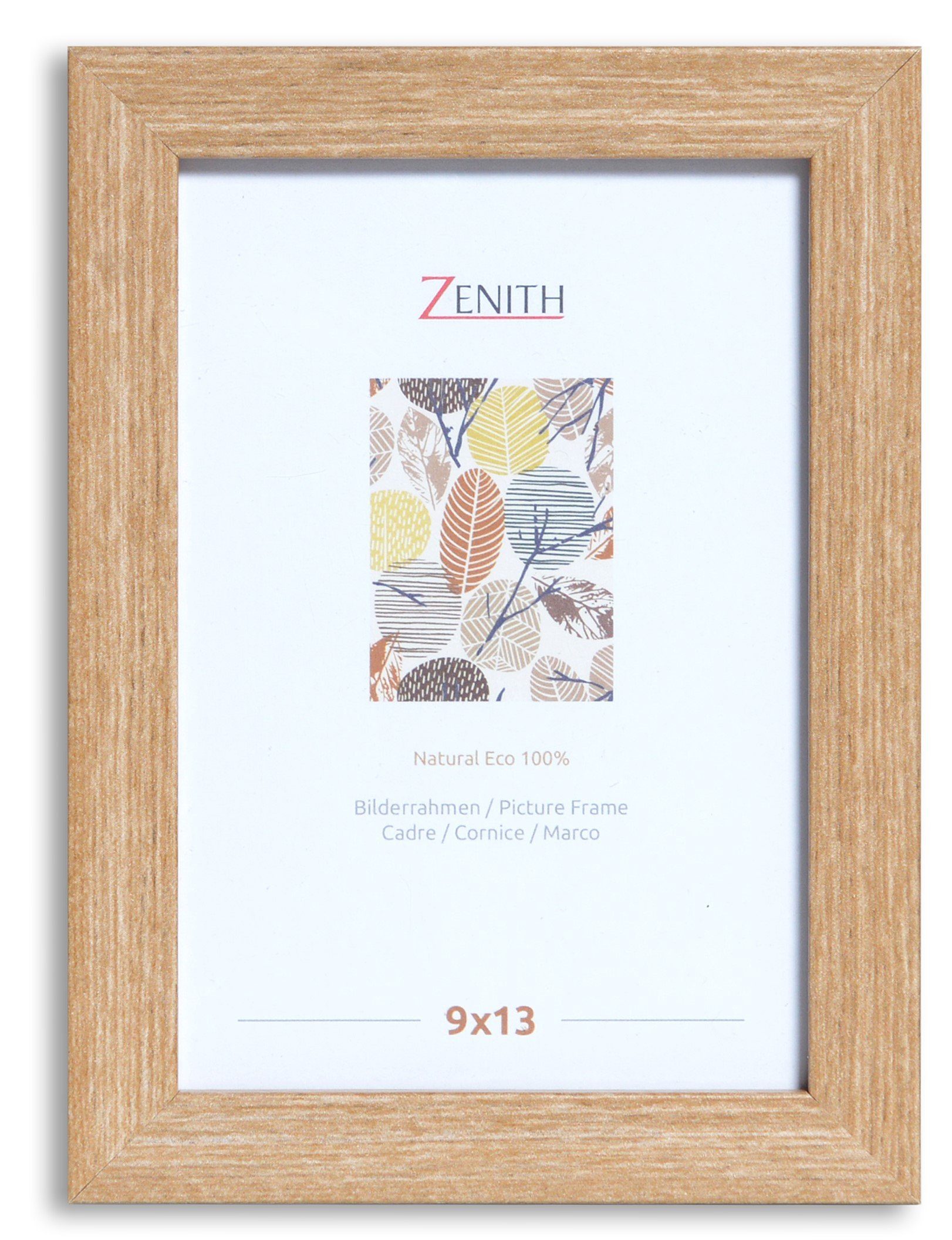 Victor (Zenith) Bilderrahmen mit schmaler in cm, Holzrahmen Leiste Klee, Beige, 9x13