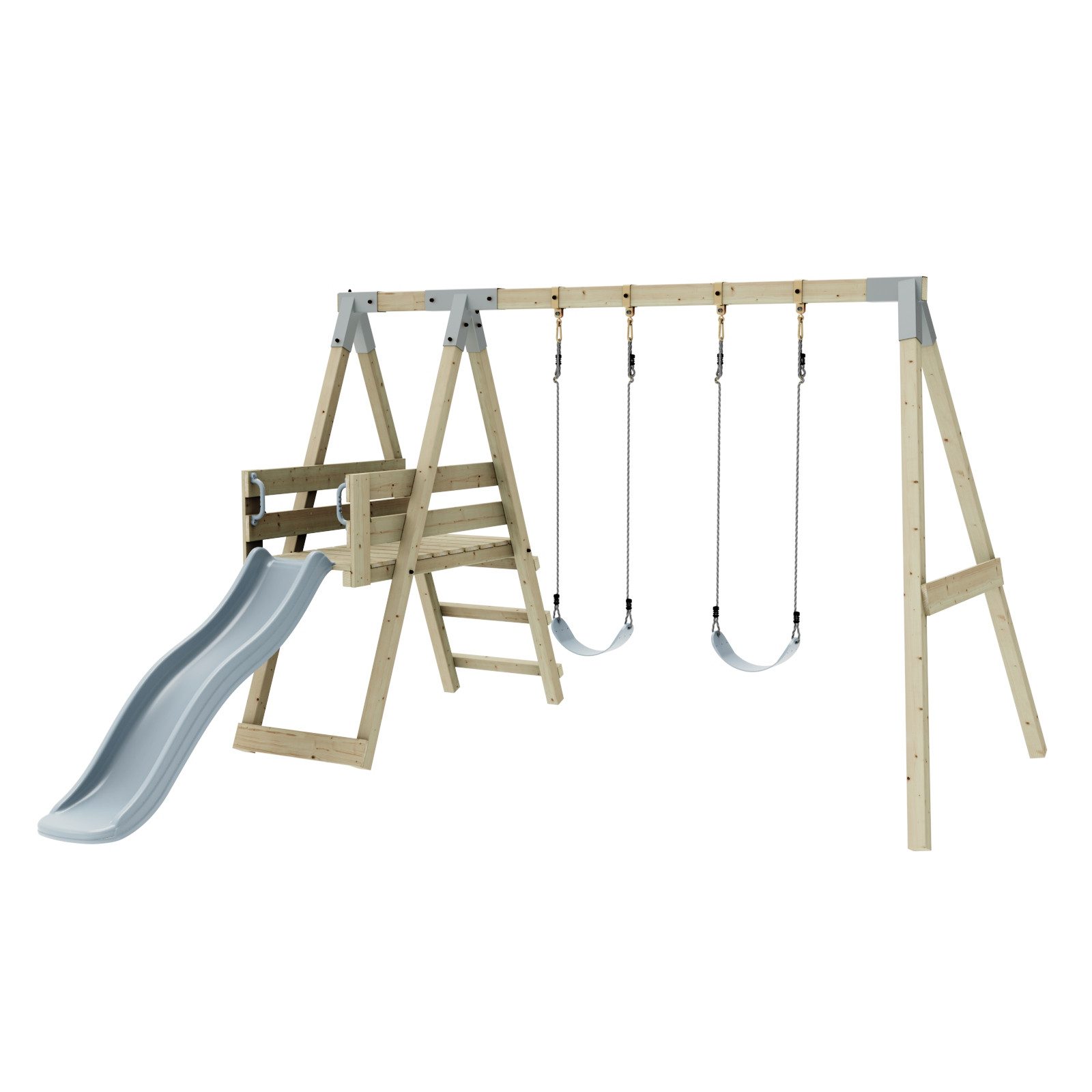 OutdoorToys Schaukelkombination Schaukel Möwe, aus Holz in Eisblau