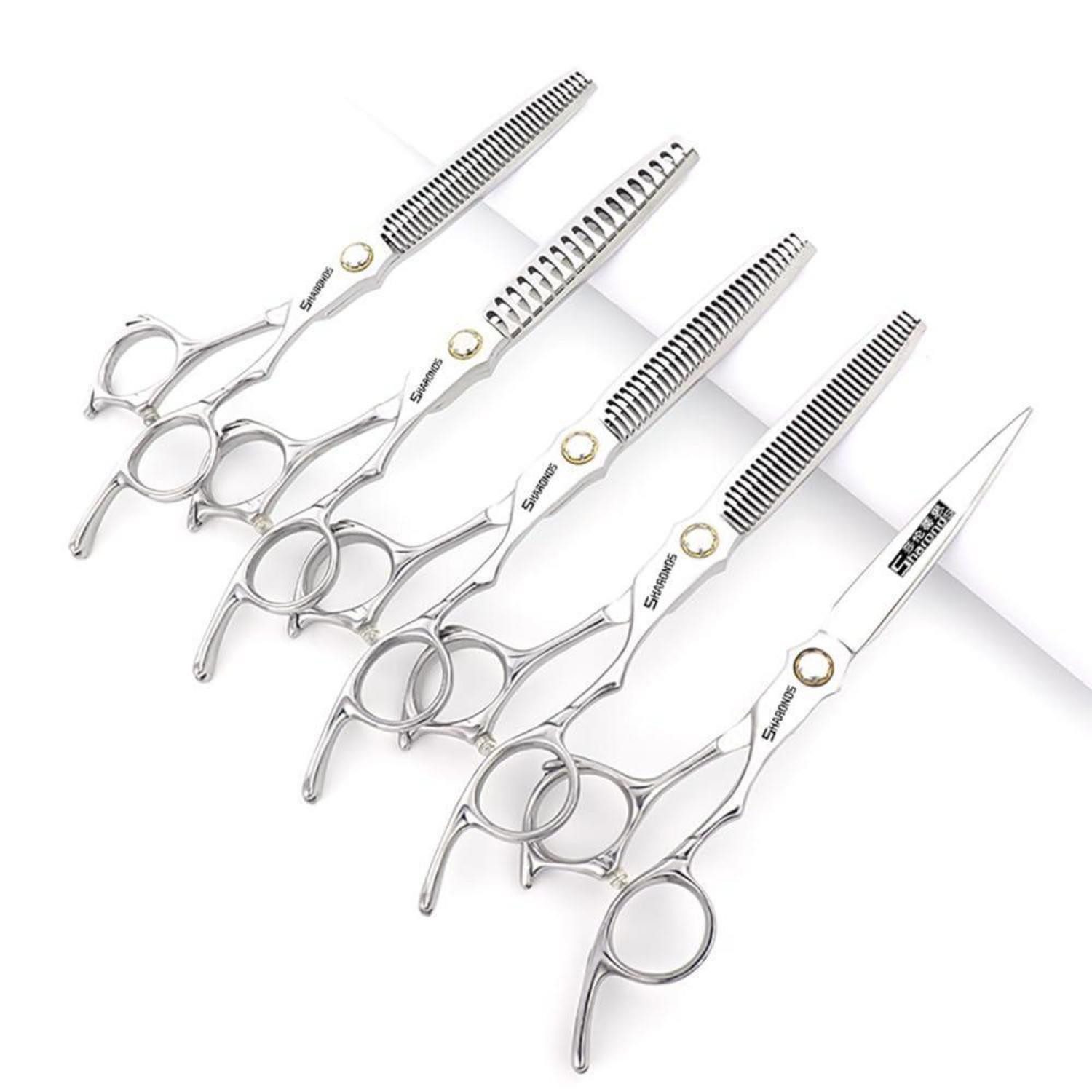 LuxusKollektion Haarschere Haarschneider Set 6.5 Zoll 5-tlg