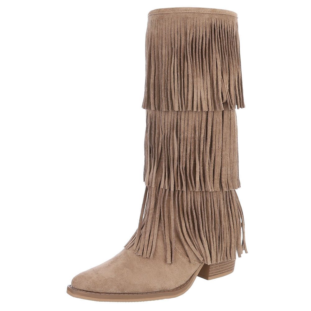 Ital-Design Fransenstiefel für Damen – Komfortabel günstig online kaufen