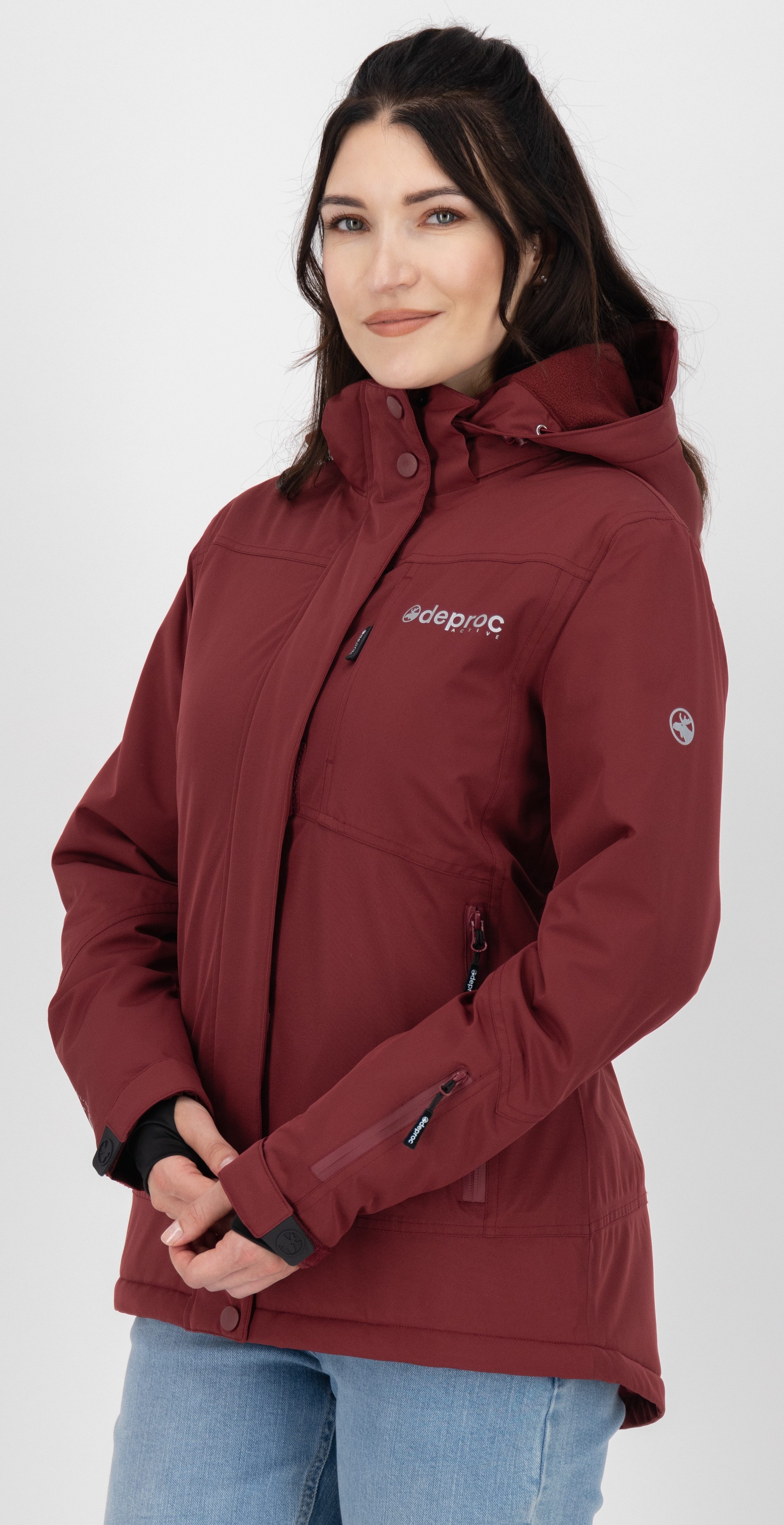 DEPROC Active Skijacke MONTREAL WOMEN NEW OS auch in großen Größen erhältlich. mit herausnehmbarem Windfang