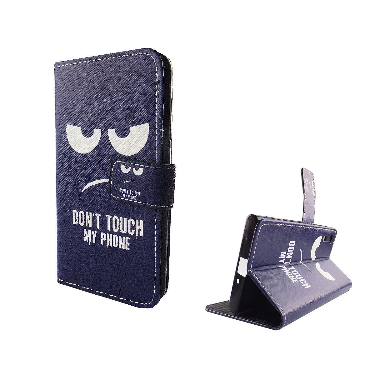 König Design Handyhülle Sony Xperia XZ, Sony Xperia XZ Handyhülle Bookcover Blau