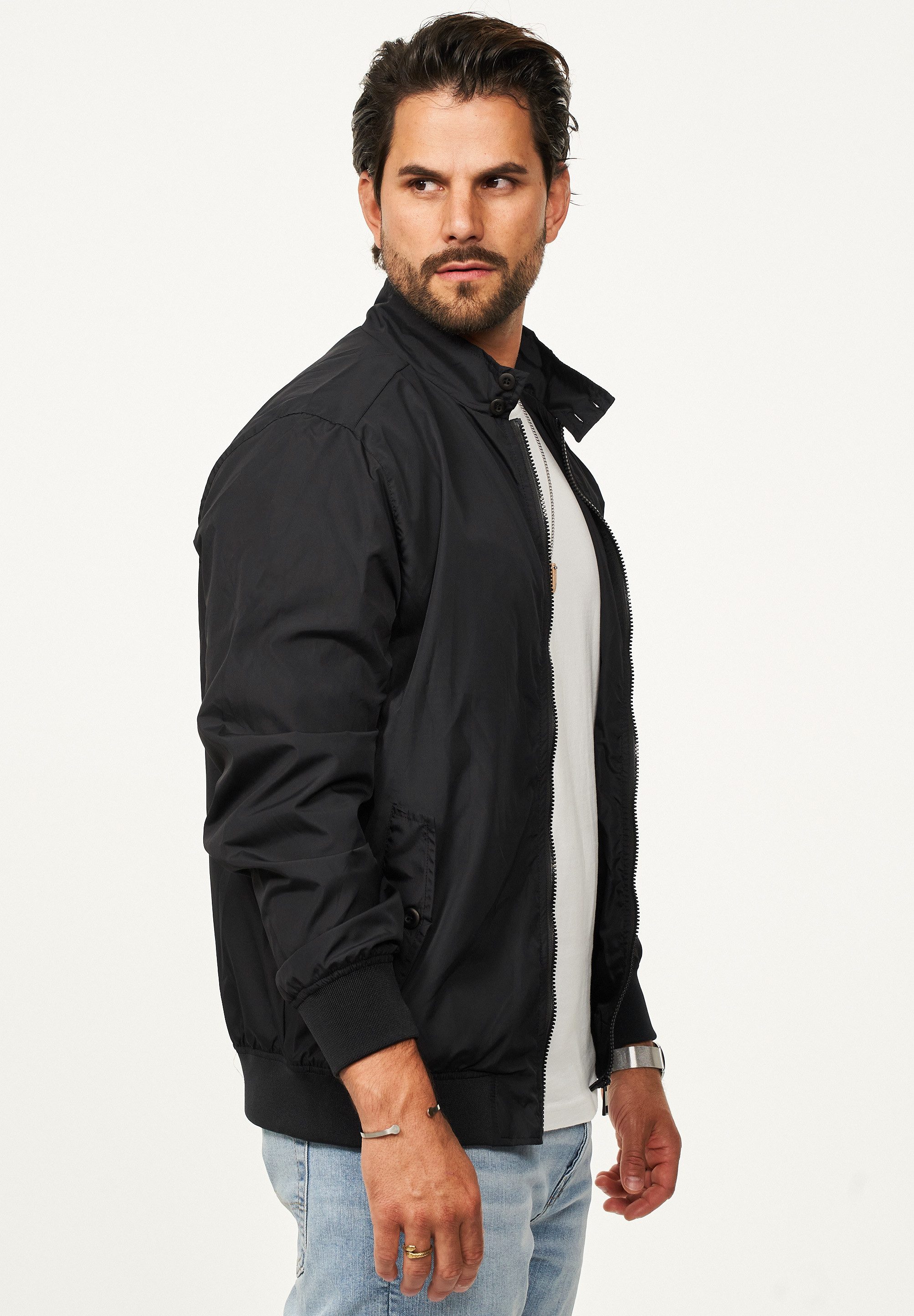 SOULSTAR Blouson mit hochschließbaren Kragen leichte Harington-Sommerjacke Herren Blousonjacke leichte Bomberjacke Übergangsjacke