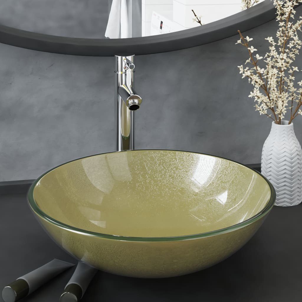 vidaXL Waschbecken Badezimmer Waschbecken mit Wasserhahn günstig online kaufen