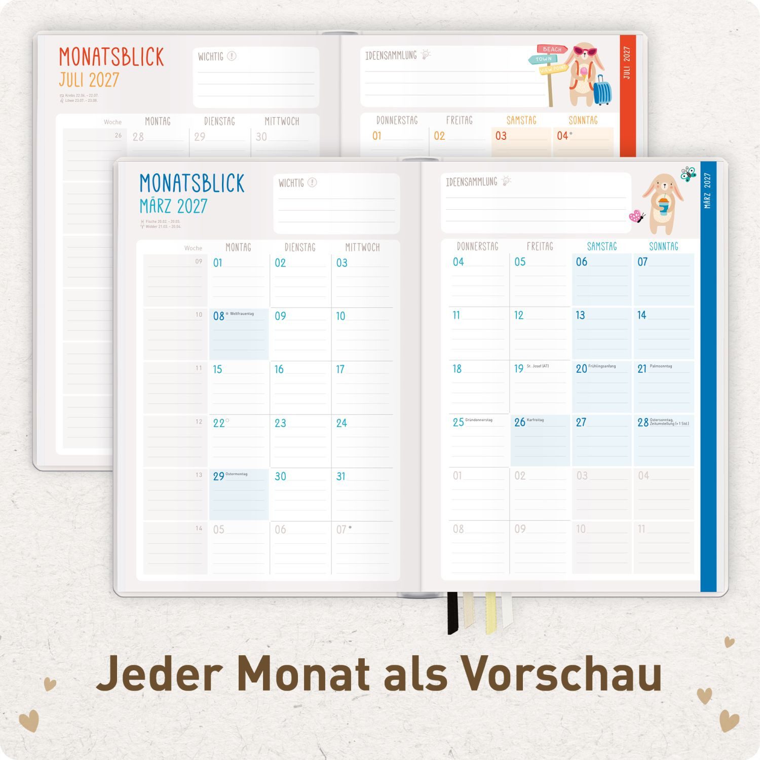 Häfft Lehrerkalender Erzieher-Planer 2026/2027 / A5+ – Bild 5 von 5