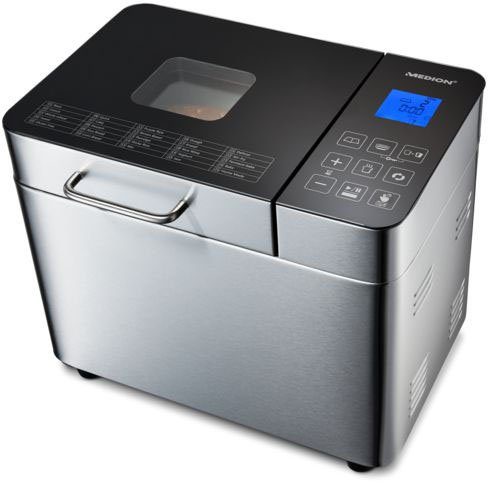 Image of Medion® Brotbackautomat MD 10241, 25 Programme, 650 W, 25 Programme, Edelstahlgehäuse