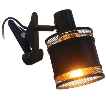 REV Wandleuchte -/Deckenlampe Stoff-Metall, Klemmleuchte, E14 Fassung, + WiZ LED Leuchtmittel