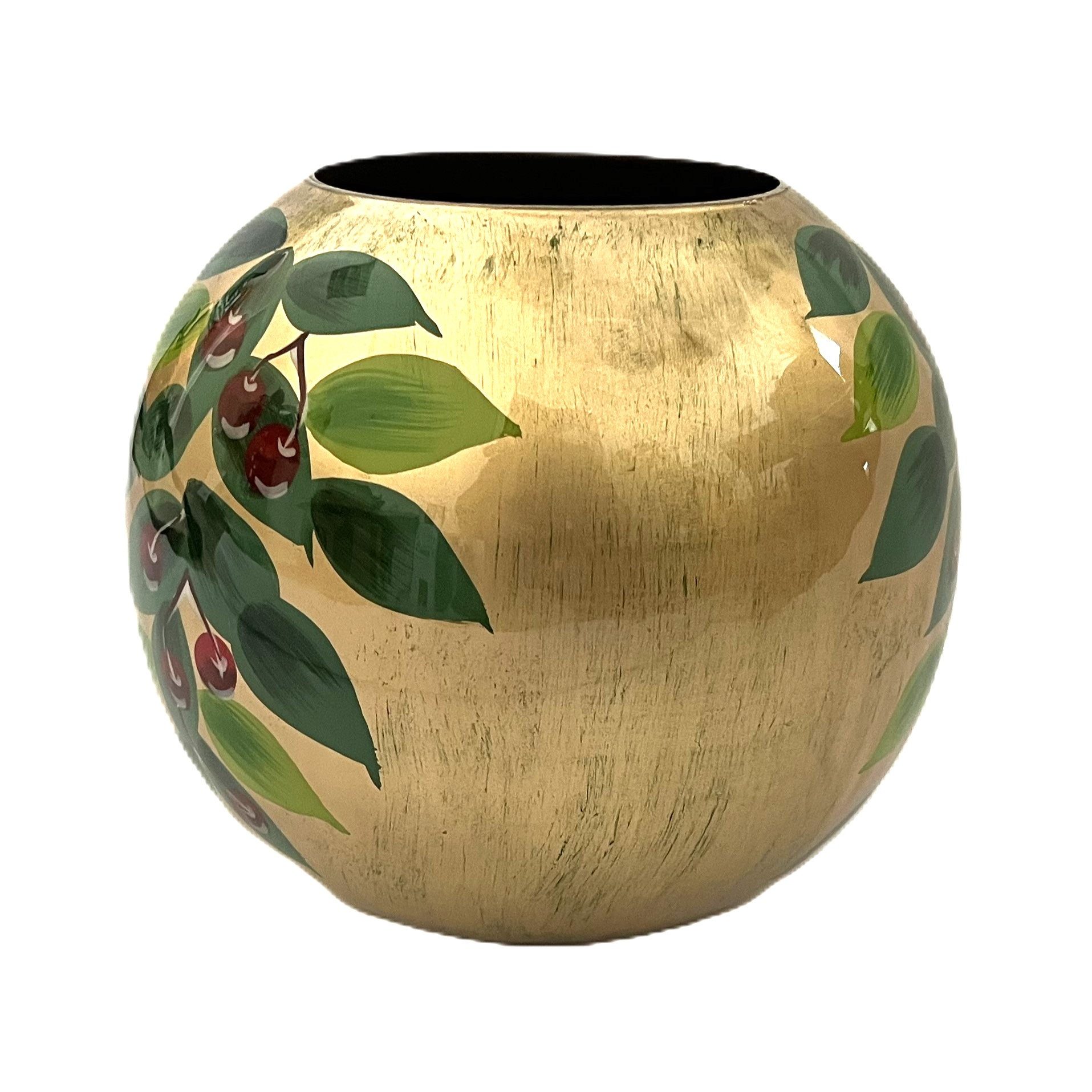 colmore Tischvase Vase Rund Gold Handbemalt günstig online kaufen