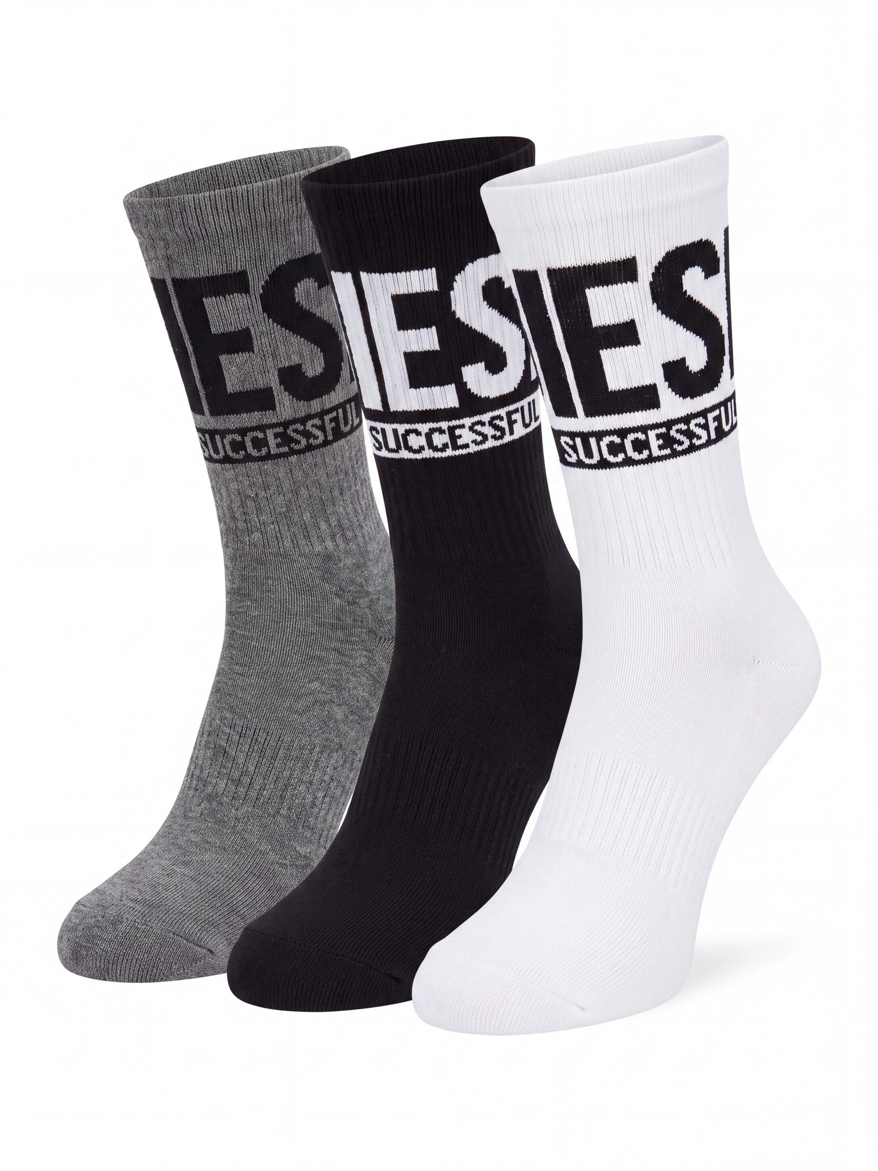 Diesel Freizeitsocken Herren Socken - SKM-RAY-3PACK-CUSHIONED (3-Paar) Bequem & Elastisch