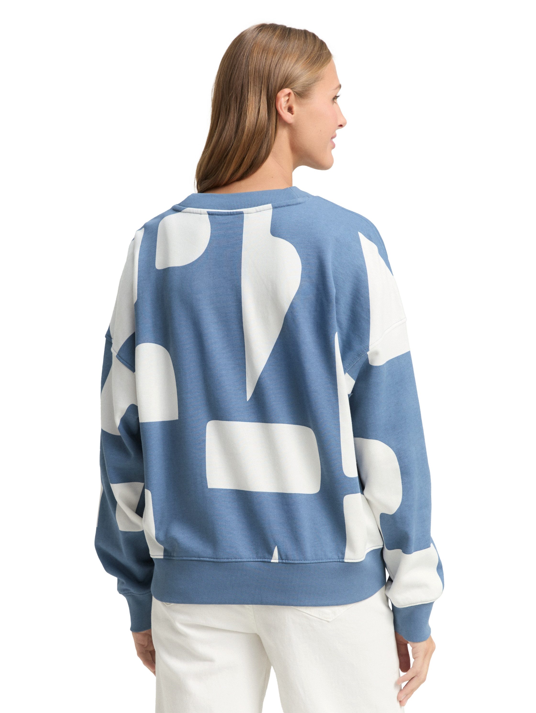 TOM TAILOR Denim Sweatshirt mit All-Over günstig online kaufen