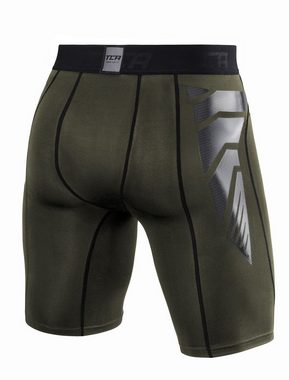 TCA Funktionsshorts TCA Jungen CarbonForce Pro Thermo Shorts - Dunkelgrün, 6-8 Jahre (1-tlg)