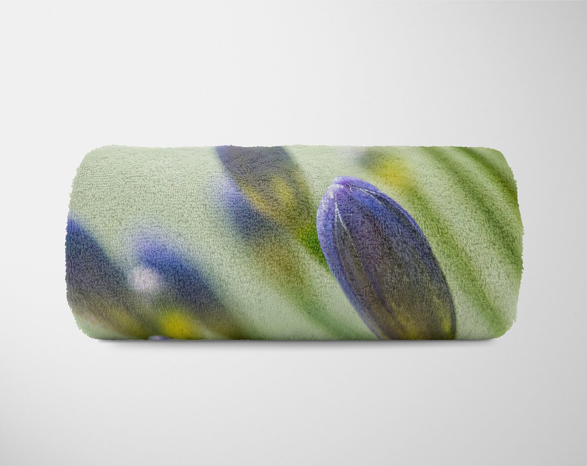 Makro, Art Fotomotiv Sinus Baumwolle-Polyester-Mix Strandhandtuch Handtuch Handtücher Blüte Nektar Handtuch Saunatuch (1-St), Kuscheldecke mit