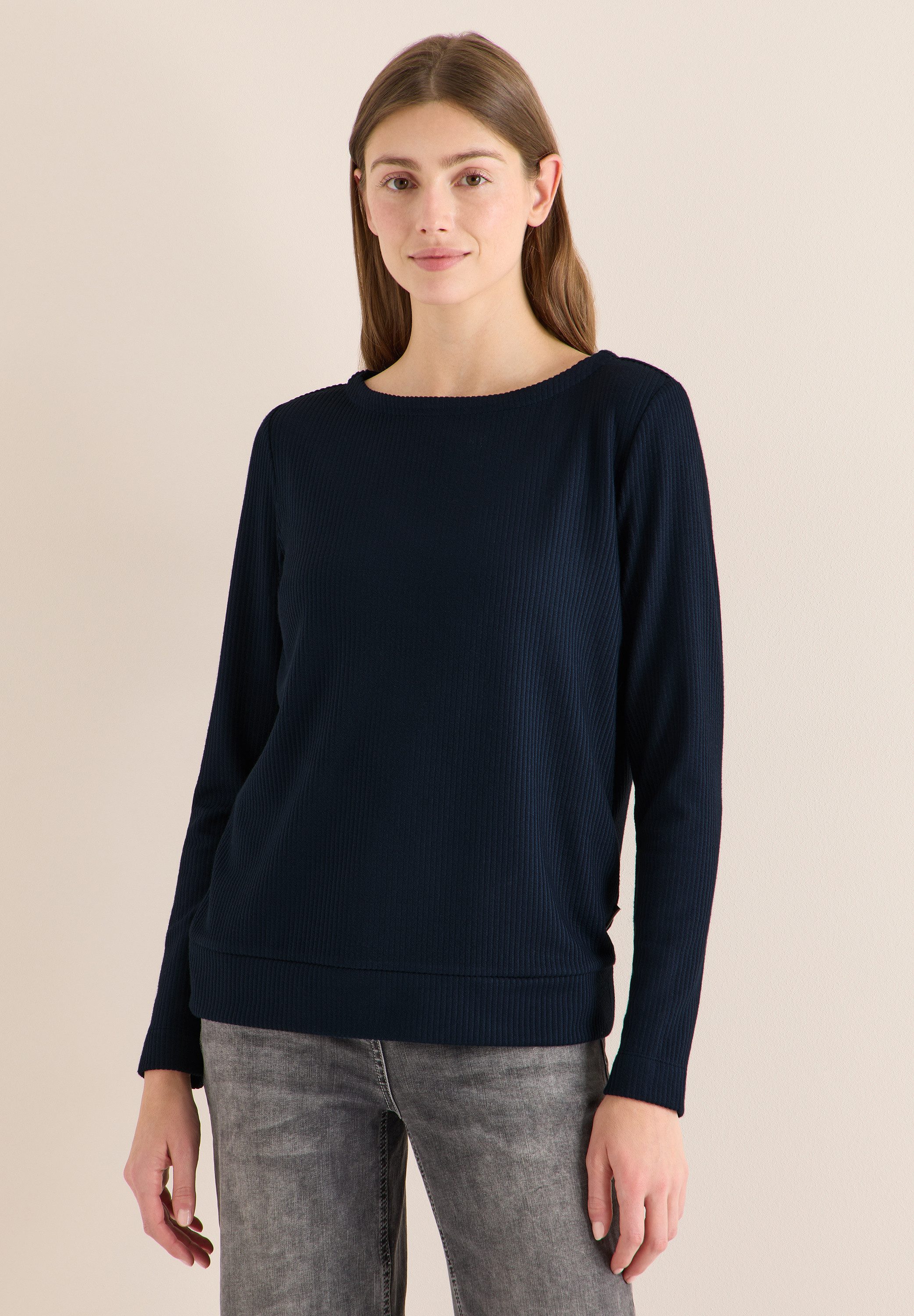 CECIL Langarmshirt mit Struktur
