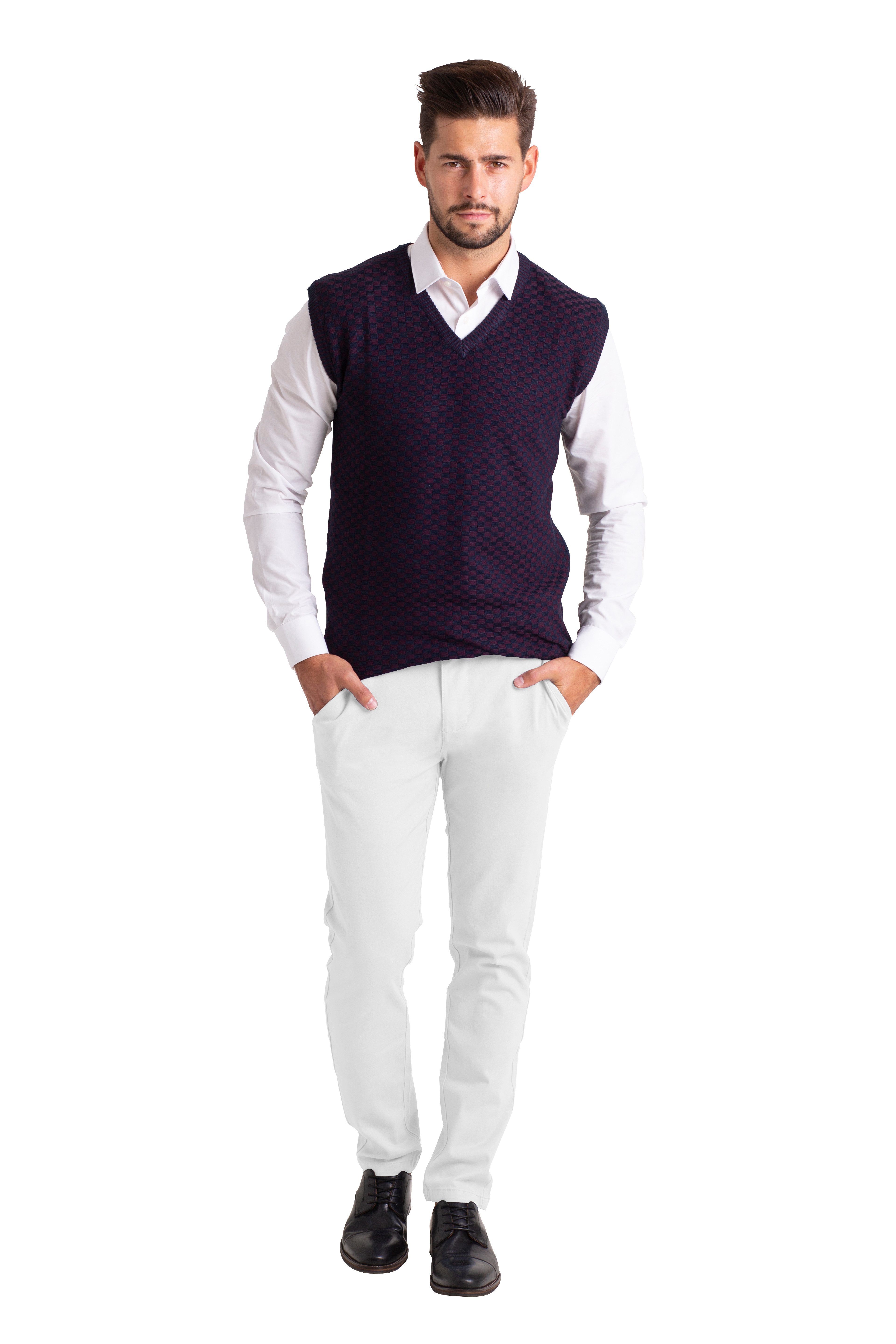 BlauerHafen Chinohose Herren Slim Fit Chinohose Stretch Klassische Komforta günstig online kaufen