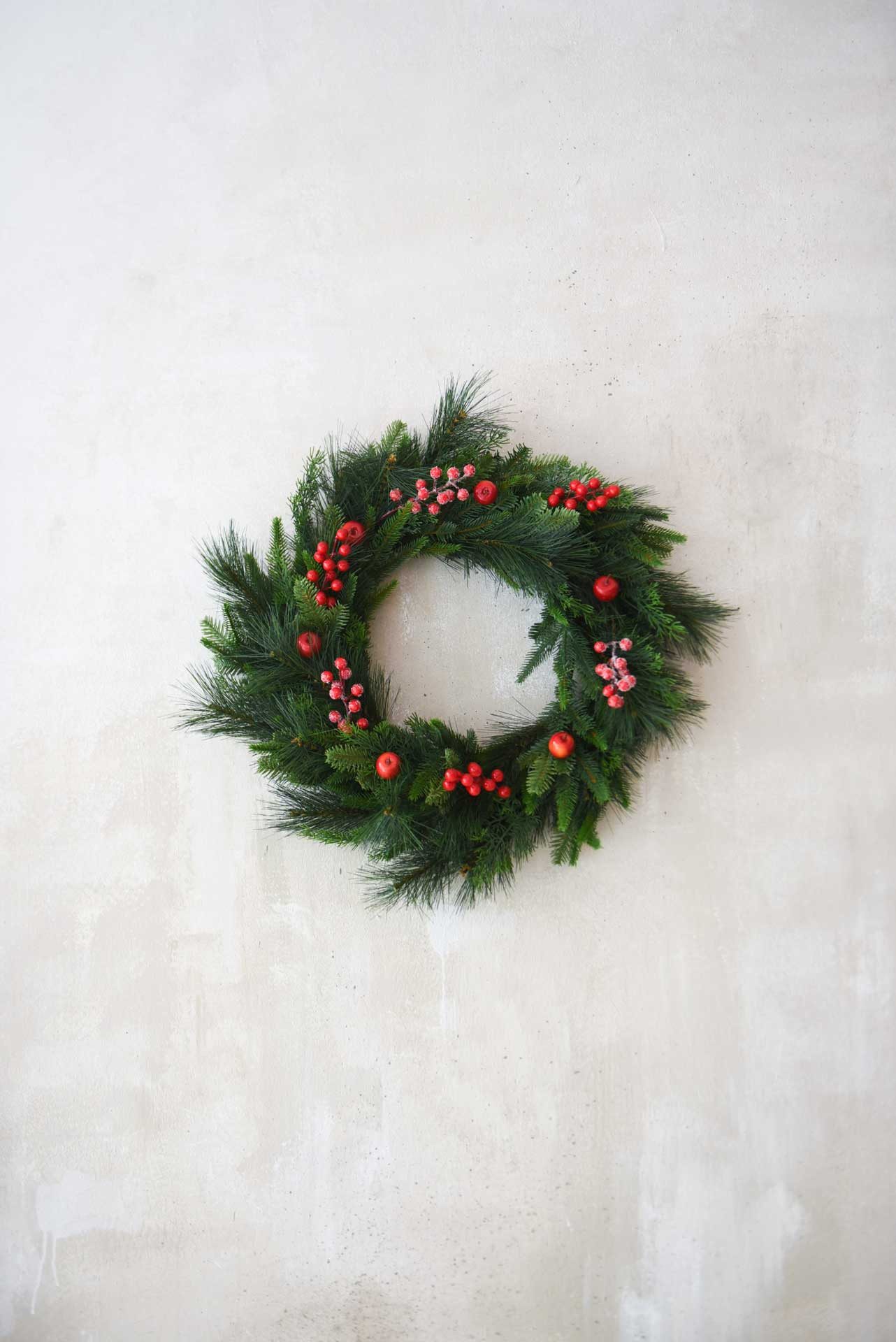 Kunstkranz Kunststoff SERTO Rund - Grün Naturgetreu, VIVANNO, Höhe 15 cm, 7 günstig online kaufen