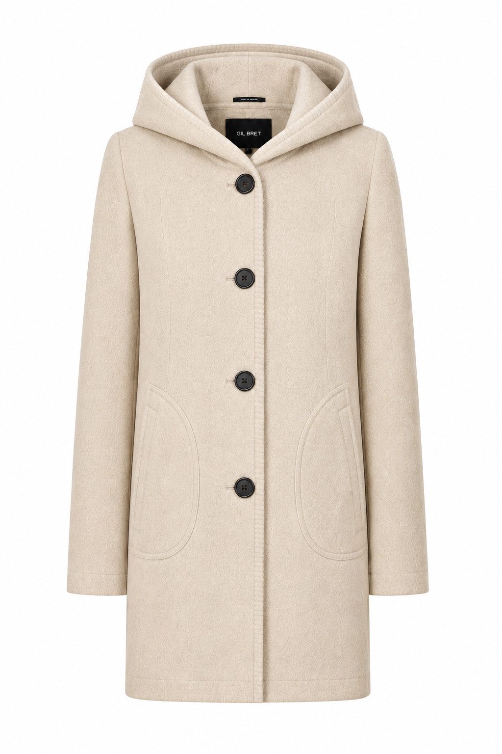Barbara Lebek Wollmantel Jacke mit Kapuze - Winterjacke - Damen Mantel