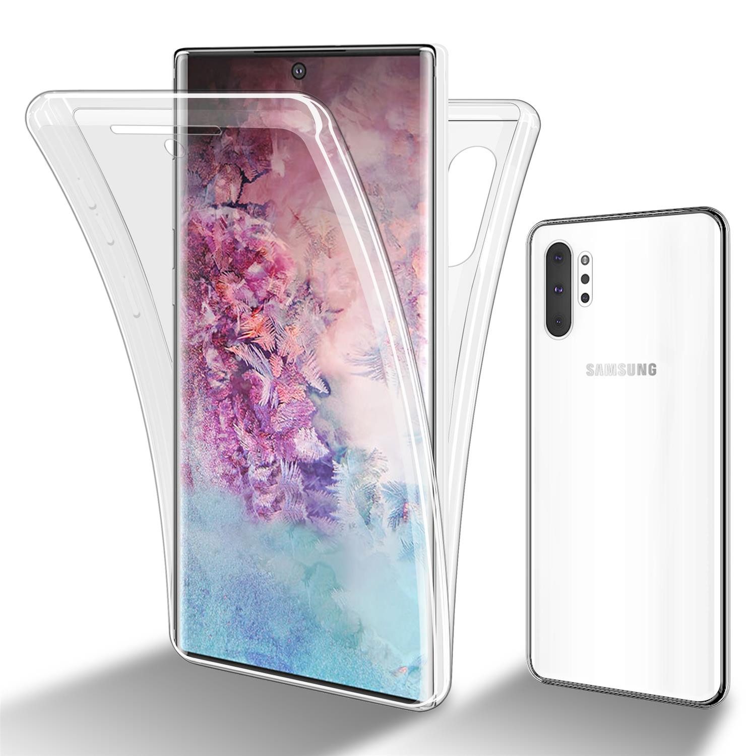 Cadorabo Handyhülle für Samsung Galaxy NOTE 10 PLUS Hülle Samsung Galaxy NOTE 10 PLUS, Flexible Case Handy Schutzhülle - Hülle - Back Cover 360° Grad