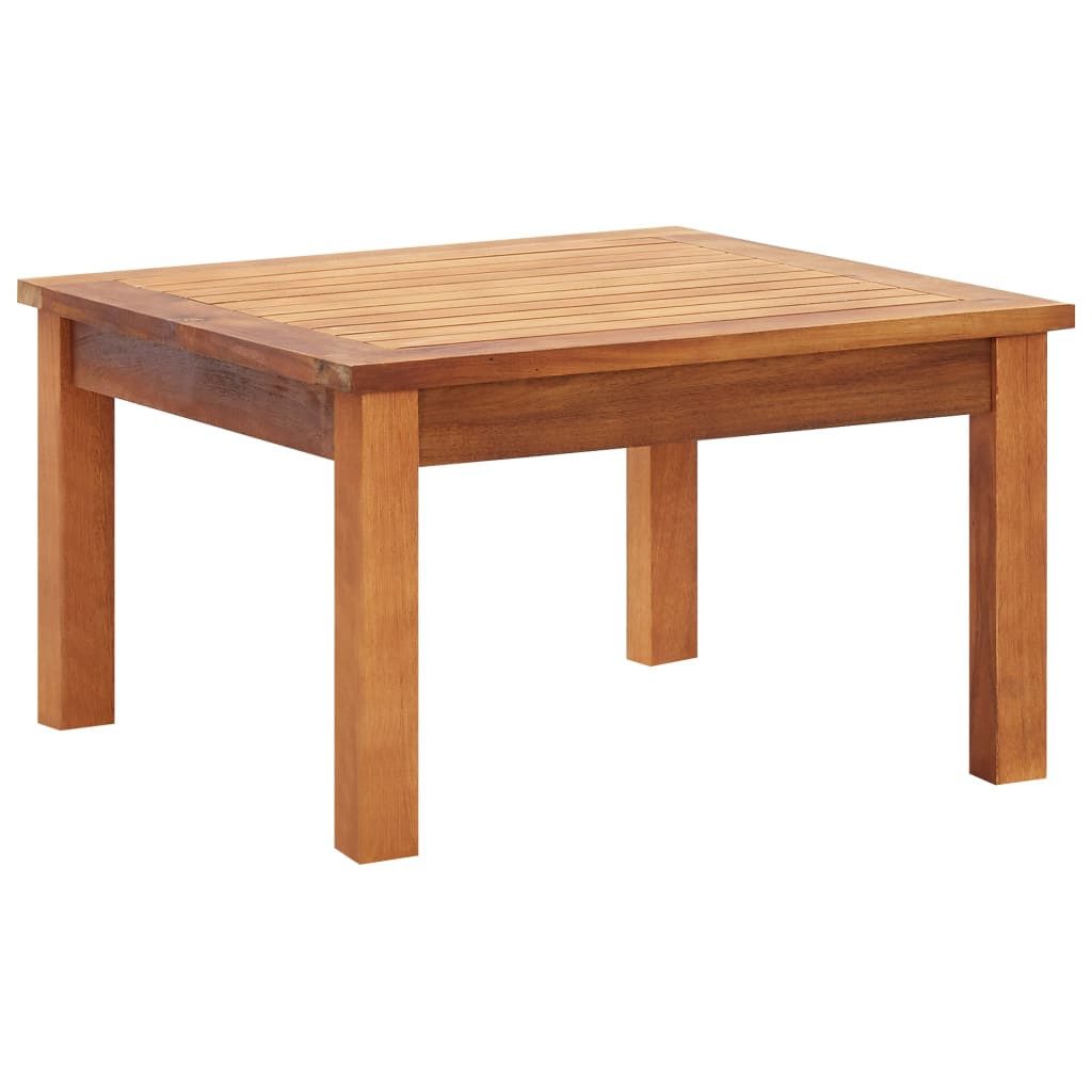 Gartentisch 60 x 60 x 36 cm Garten-Couchtisch 60x60x36 cm Massivholz Akazie Holz K