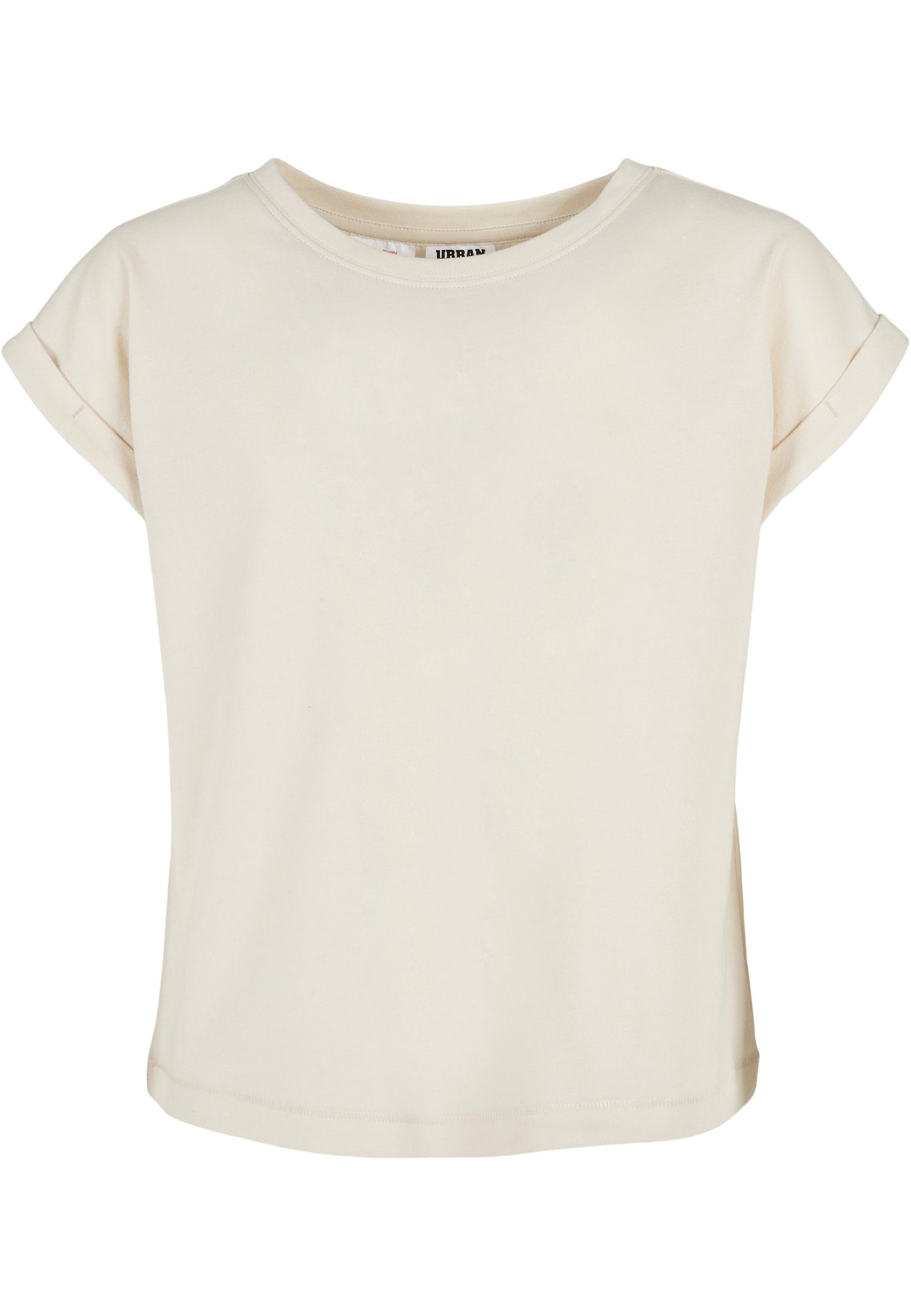 Extended Girls Shoulder CLASSICS URBAN T-Shirt Organic Tee (1-tlg) whitesand Kinder