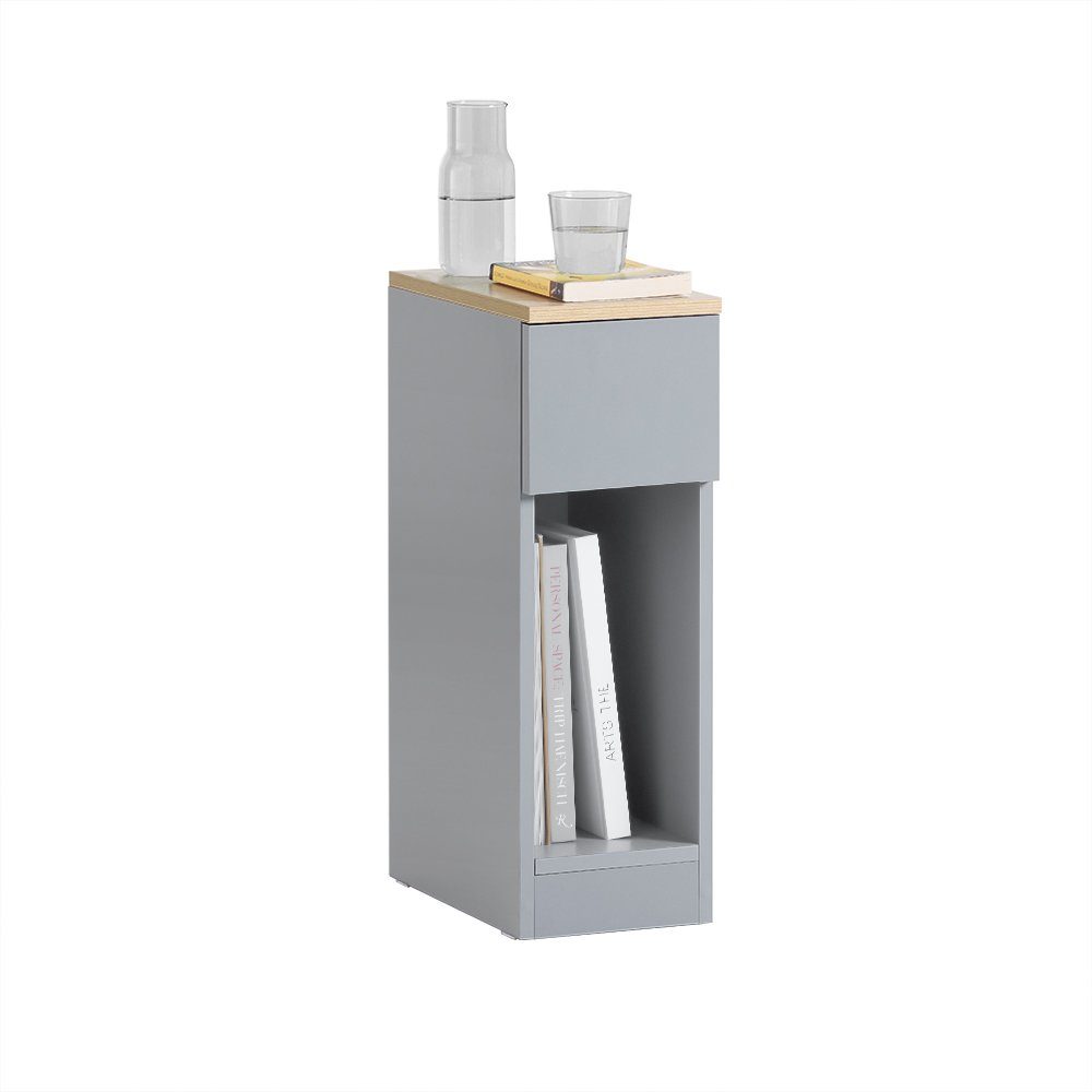 SoBuy Nachttisch FBT111, Beistelltisch mit Schublade und Ablage, Nightstand günstig online kaufen