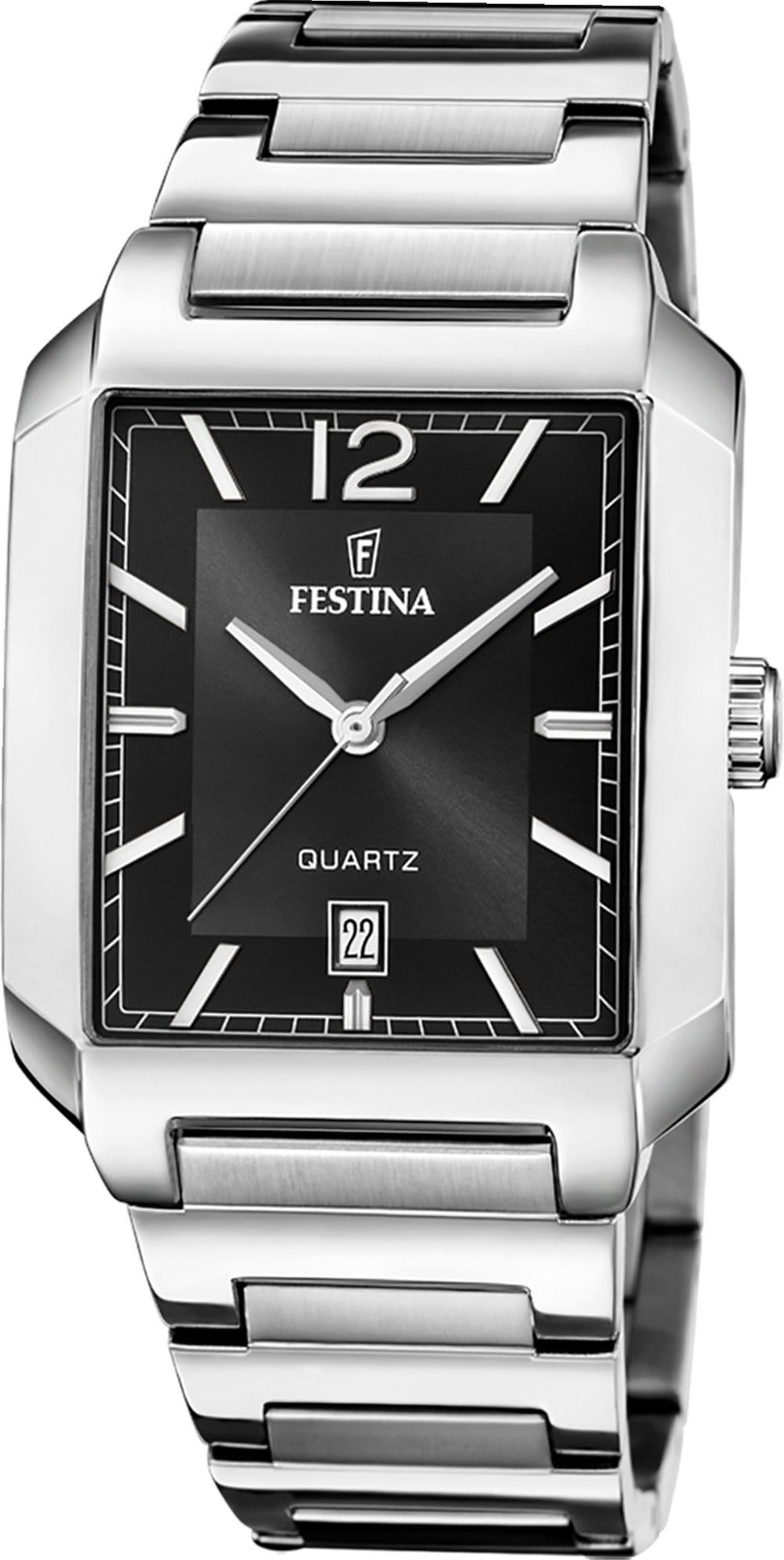 Festina Quarzuhr Festina Herrenuhr Edelstahl silber, günstig online kaufen