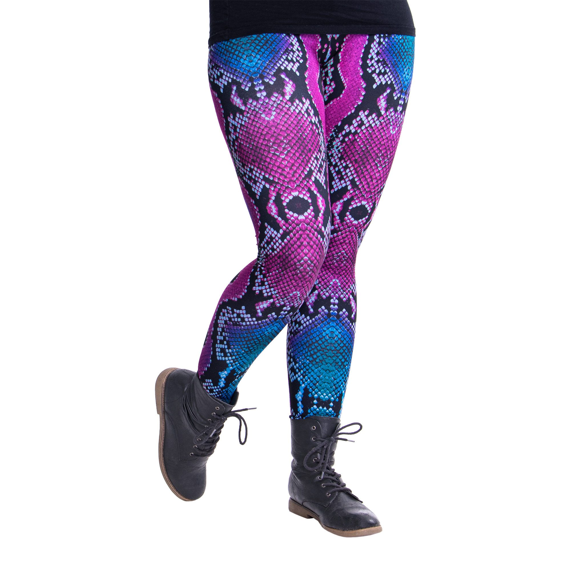 Leggings Tiermotiv-Leggings (Einheitsgröße) - Design Pink Snake