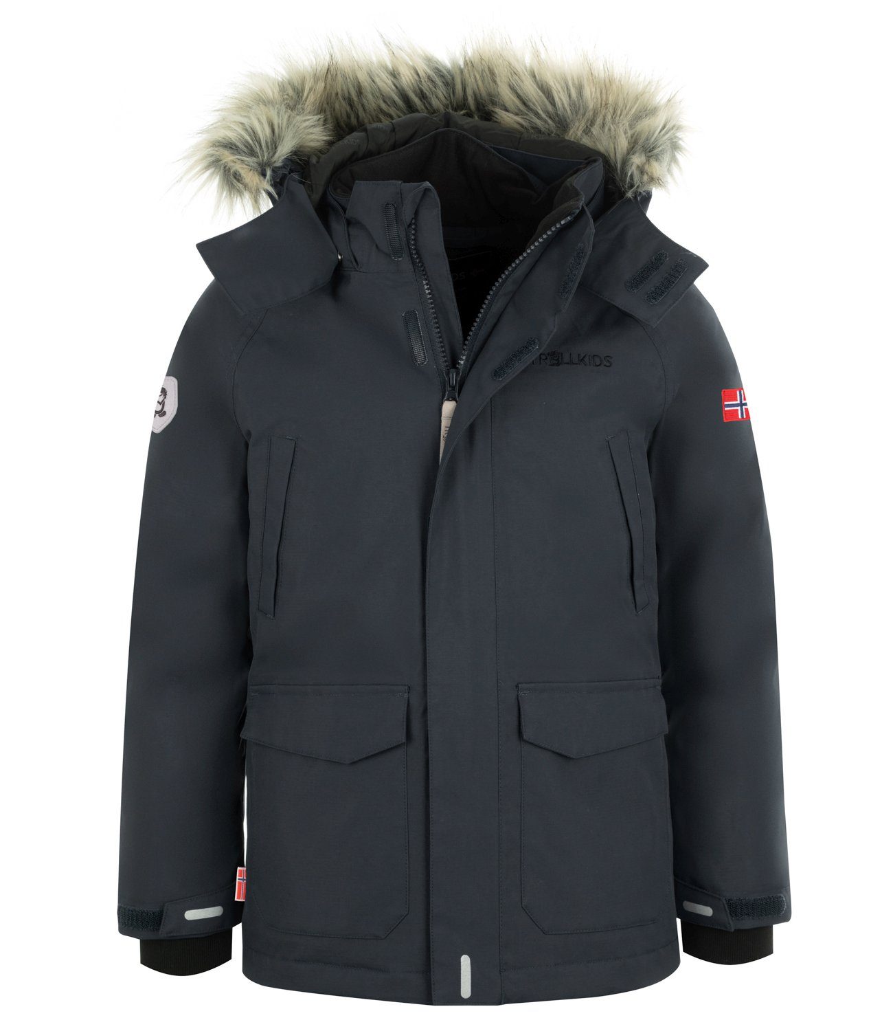 TROLLKIDS Winterjacke Spitsbergen Anthrazit